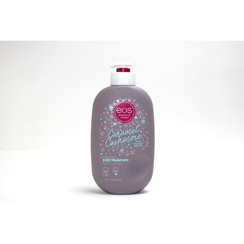 eos Caramel Cashmere 24H Moisture Body Lotion, Cozy Holiday Scent, 16 fl‎ oz